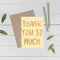 Thank You Cards "Thank You So Much" (4pk)