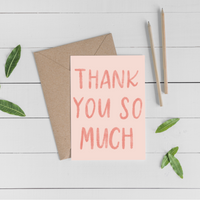 Thank You Cards "Thank You So Much" (4pk)