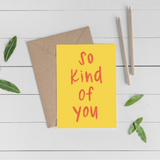 Thank You Cards "So Kind of You" (4pk)