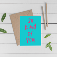 Thank You Cards "So Kind of You" (4pk)